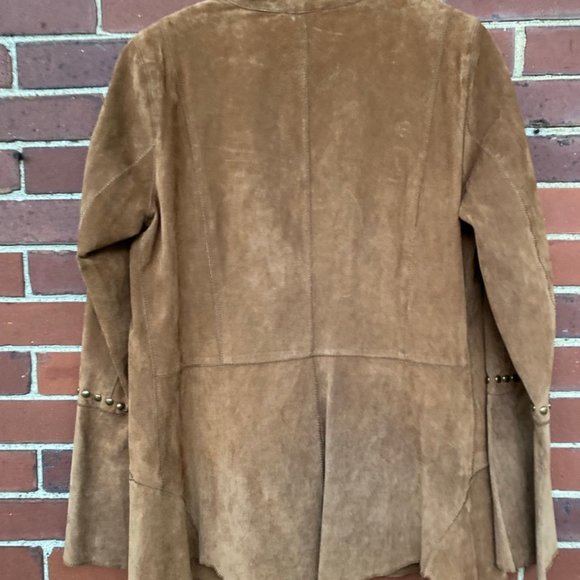 Chi by Falchi boho retro suede jacket, great vibe. - Picture 4 of 8